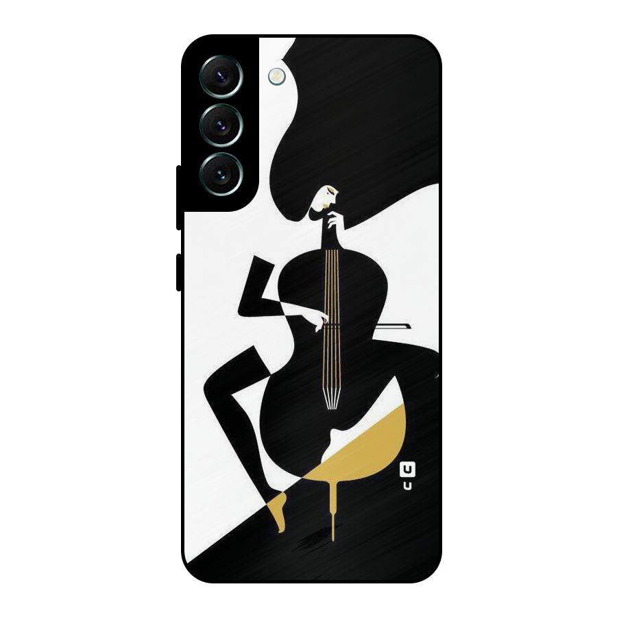 Guitar Women Metal Back Case for Galaxy S22 Plus 5G