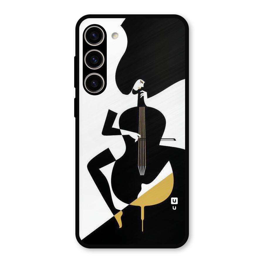 Guitar Women Metal Back Case for Galaxy S23 Plus
