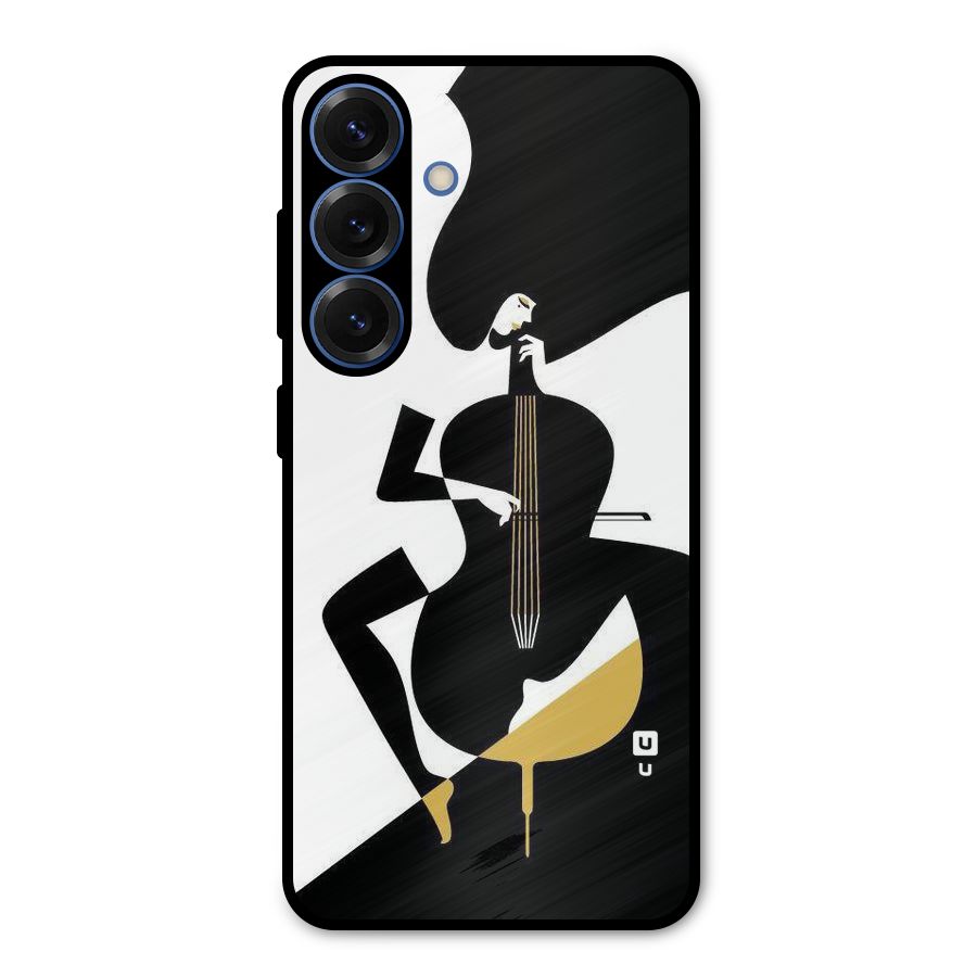 Guitar Women Metal Back Case for Galaxy S25