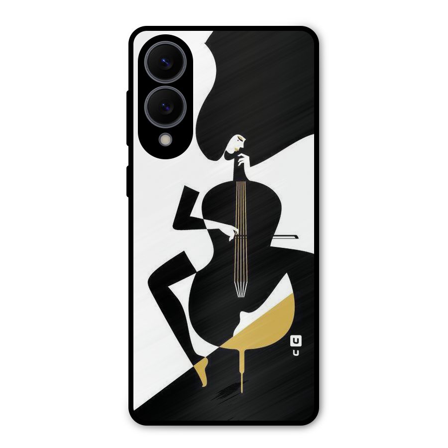 Guitar Women Metal Back Case for Galaxy S25 Edge