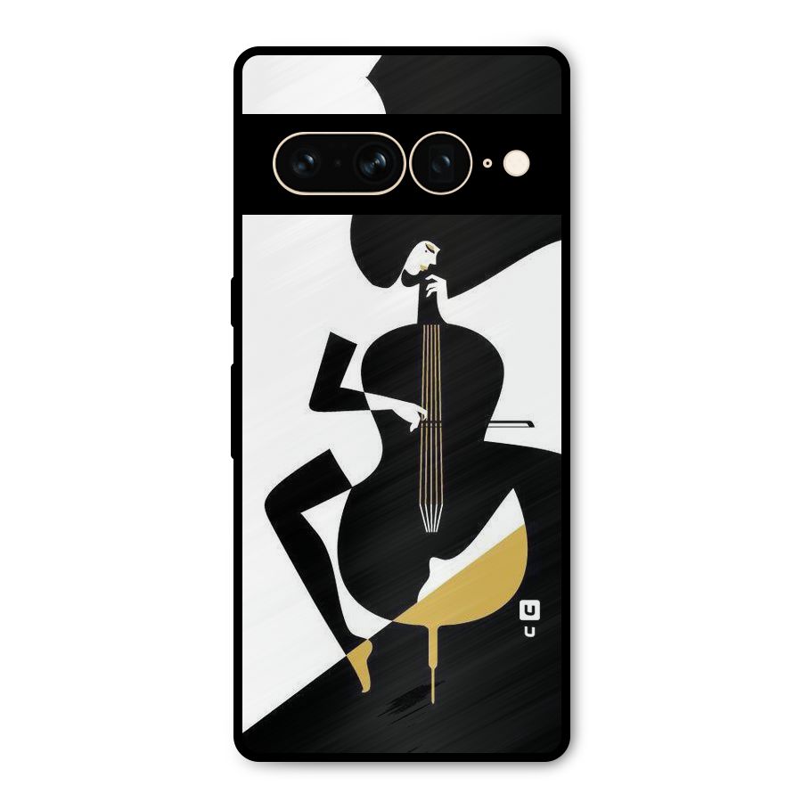 Guitar Women Metal Back Case for Google Pixel 7 Pro