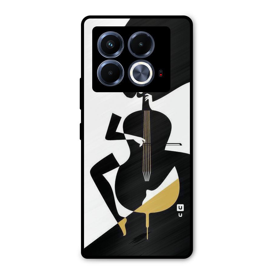 Guitar Women Metal Back Case for Infinix Note 40 5G