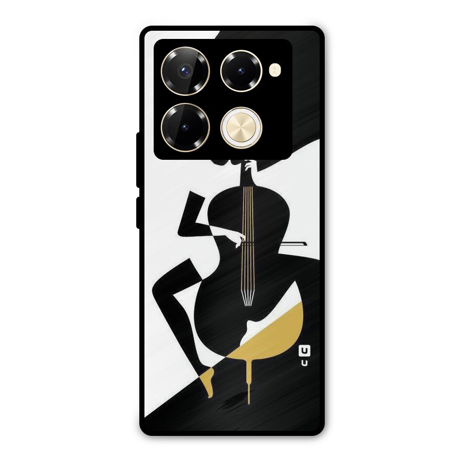 Guitar Women Metal Back Case for Infinix Note 40 Pro Plus