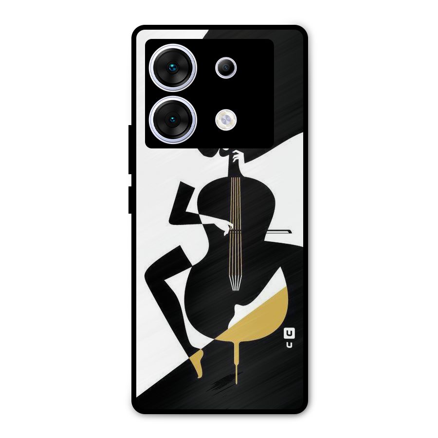 Guitar Women Metal Back Case for Infinix Zero 30 5G
