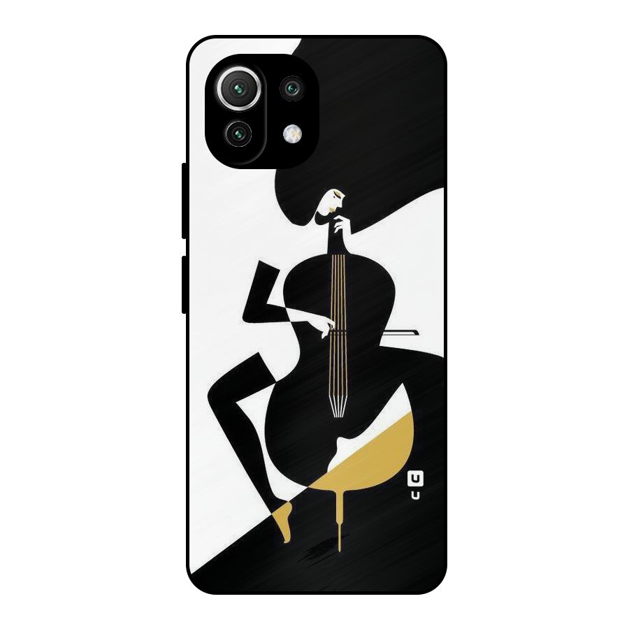 Guitar Women Metal Back Case for Mi 11 Lite NE 5G