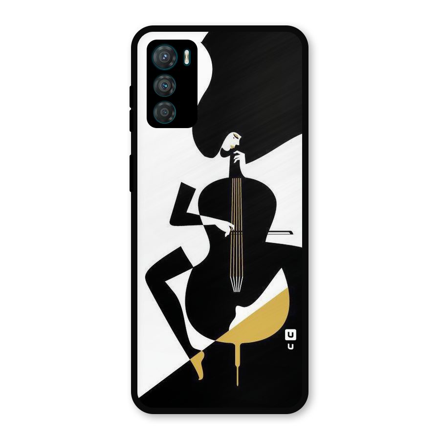 Guitar Women Metal Back Case for Moto G42
