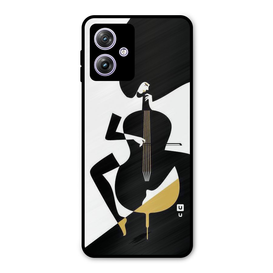 Guitar Women Metal Back Case for Moto G64
