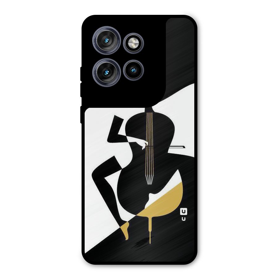 Guitar Women Metal Back Case for Motorola Edge 50 Neo