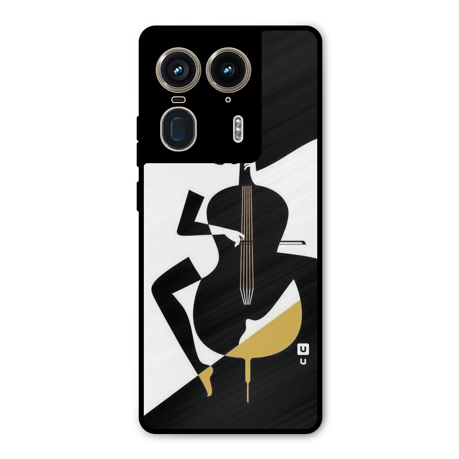 Guitar Women Metal Back Case for Motorola Edge 50 Ultra