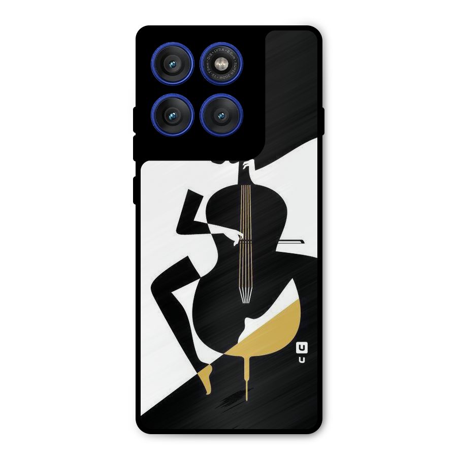 Guitar Women Metal Back Case for Motorola Edge 60 Pro
