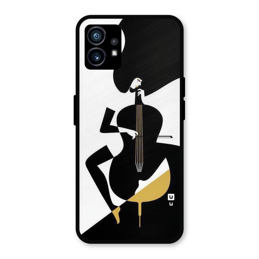 Guitar Women Metal Back Case for Nothing Phone 1