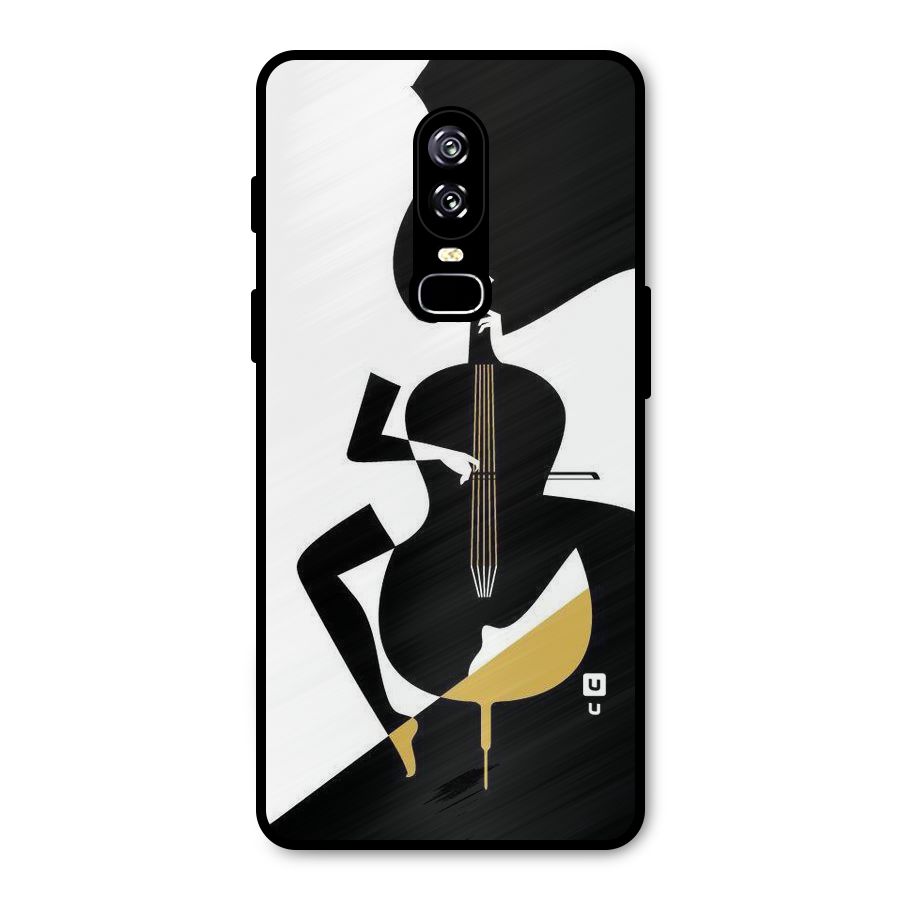 Guitar Women Metal Back Case for OnePlus 6