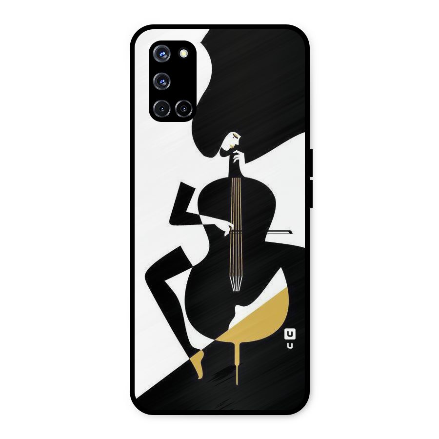 Guitar Women Metal Back Case for Oppo A52