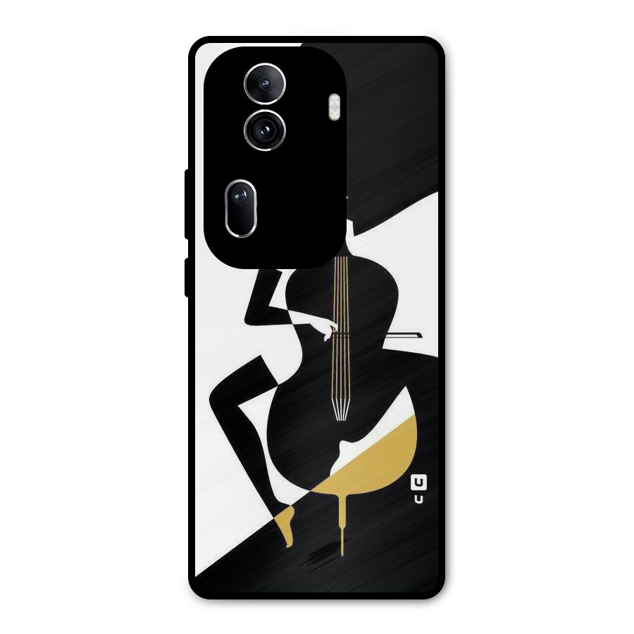 Guitar Women Metal Back Case for Oppo Reno11 Pro 5G