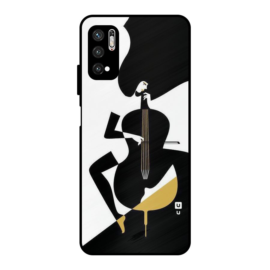 Guitar Women Metal Back Case for Poco M3 Pro 5G