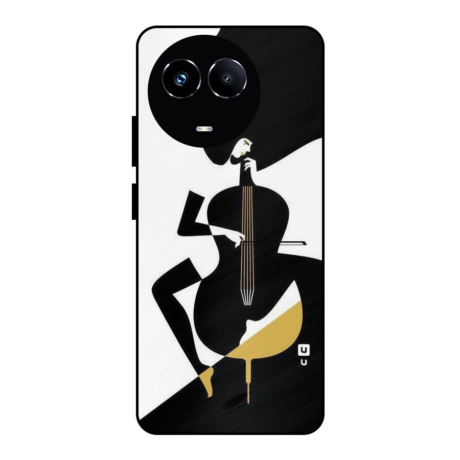 Guitar Women Metal Back Case for Realme 11 5G