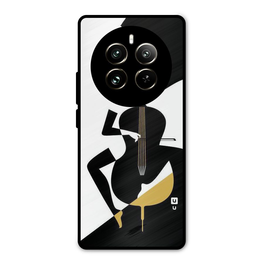 Guitar Women Metal Back Case for Realme 12 Pro