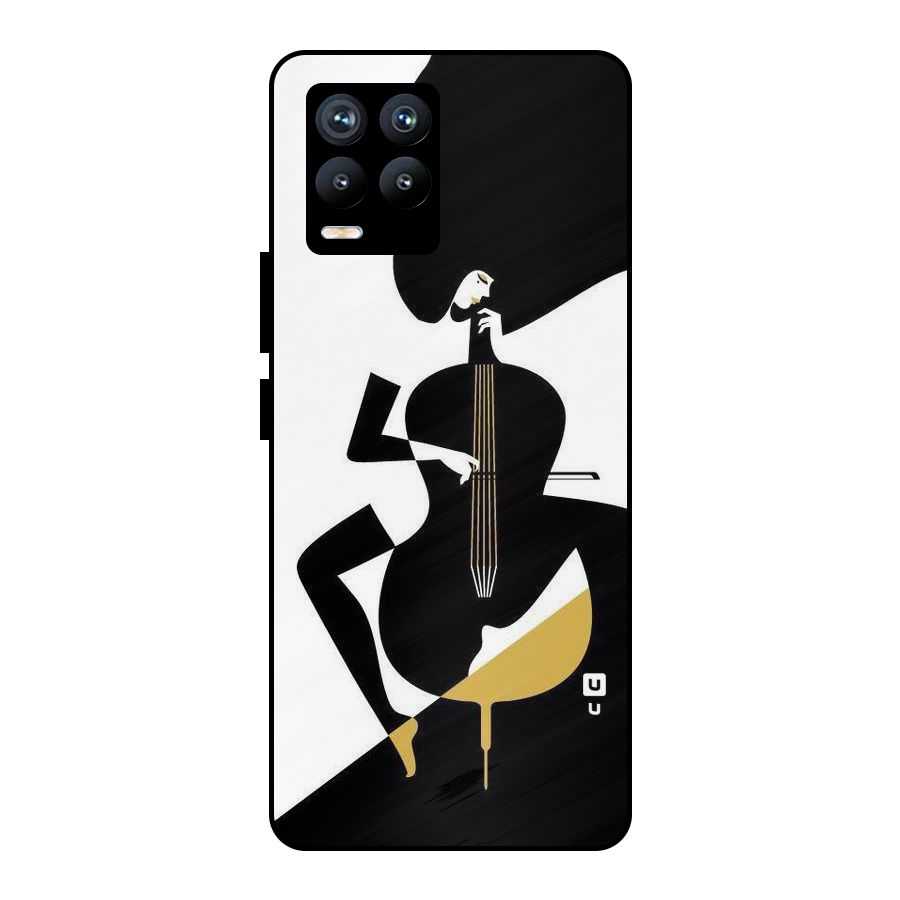 Guitar Women Metal Back Case for Realme 8