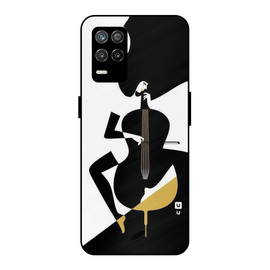 Guitar Women Metal Back Case for Realme 8s 5G