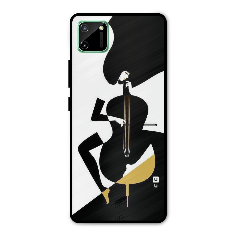 Guitar Women Metal Back Case for Realme C11