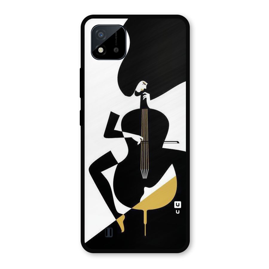 Guitar Women Metal Back Case for Realme C11 2021