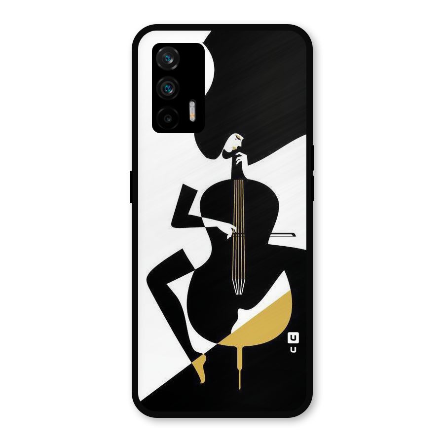 Guitar Women Metal Back Case for Realme GT 5G