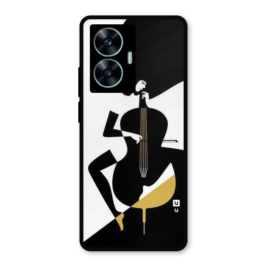 Guitar Women Metal Back Case for Realme Narzo N55