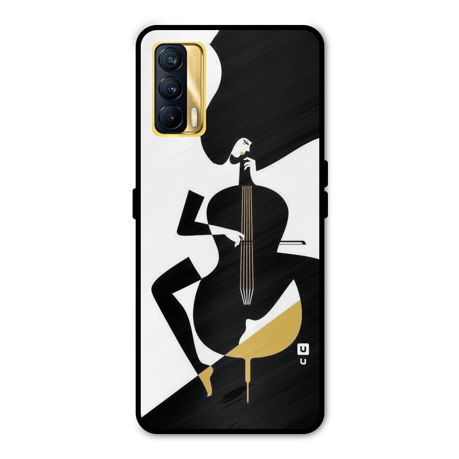 Guitar Women Metal Back Case for Realme X7