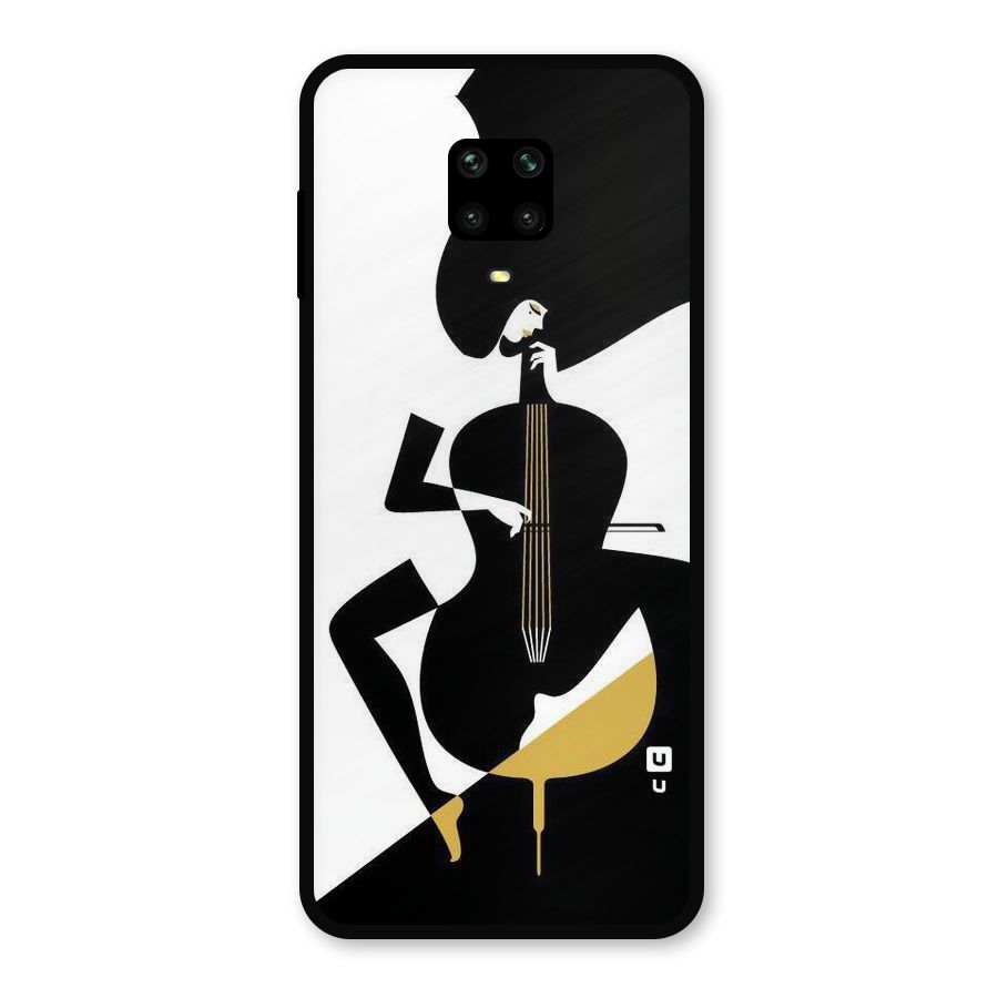 Guitar Women Metal Back Case for Redmi Note 10 Lite