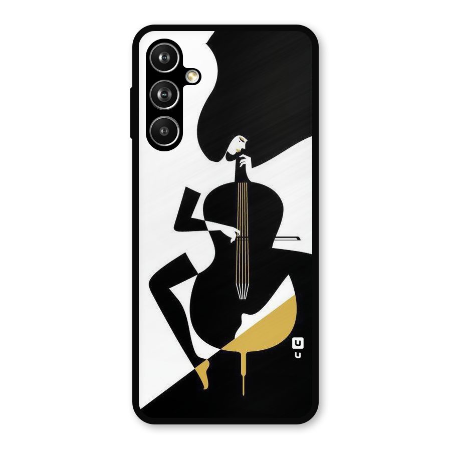 Guitar Women Metal Back Case for Samsung Galaxy M54