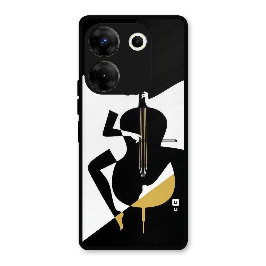 Guitar Women Metal Back Case for Tecno Camon 20
