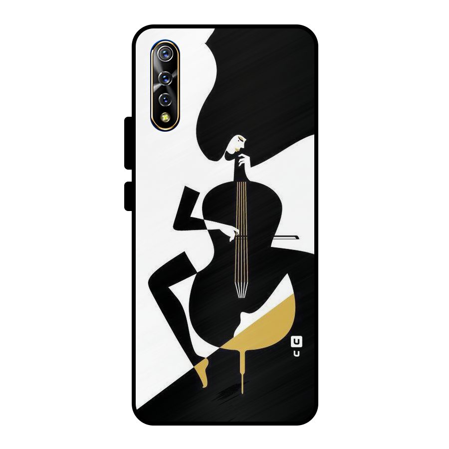 Guitar Women Metal Back Case for Vivo S1