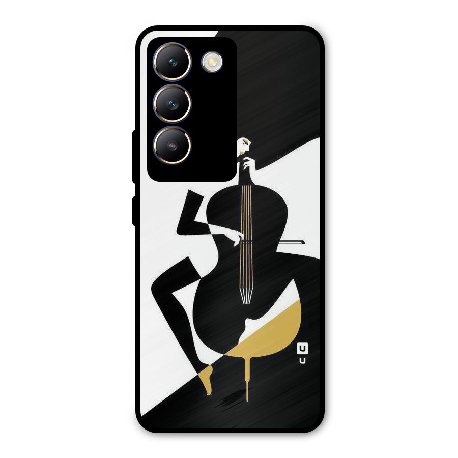 Guitar Women Metal Back Case for Vivo T3 5G
