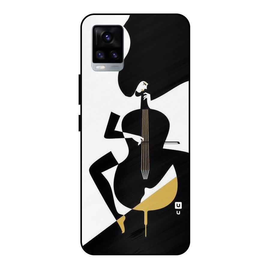 Guitar Women Metal Back Case for Vivo V20