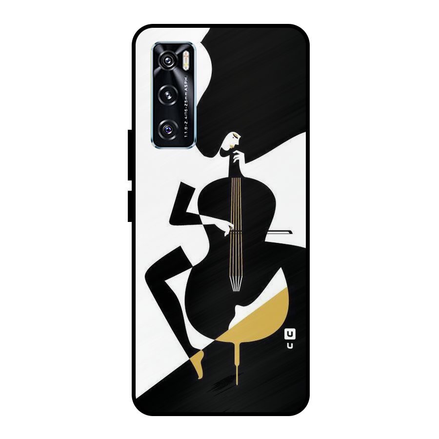 Guitar Women Metal Back Case for Vivo V20 SE