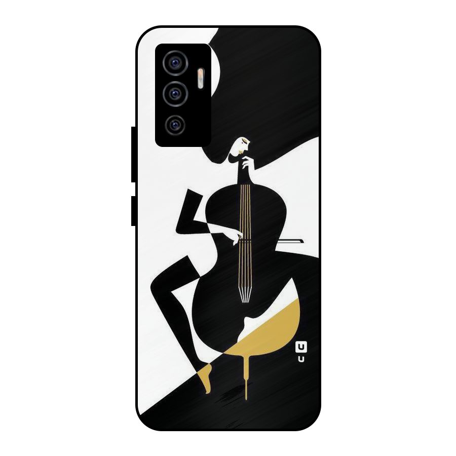 Guitar Women Metal Back Case for Vivo V23e