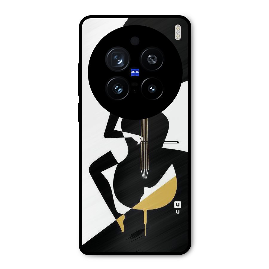 Guitar Women Metal Back Case for Vivo X200 Pro