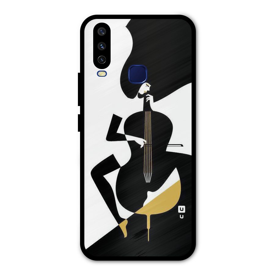 Guitar Women Metal Back Case for Vivo Y15
