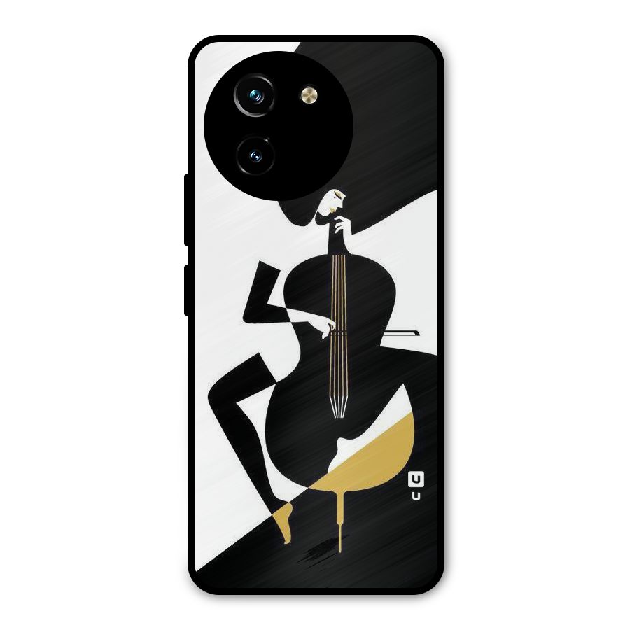 Guitar Women Metal Back Case for Vivo Y200i