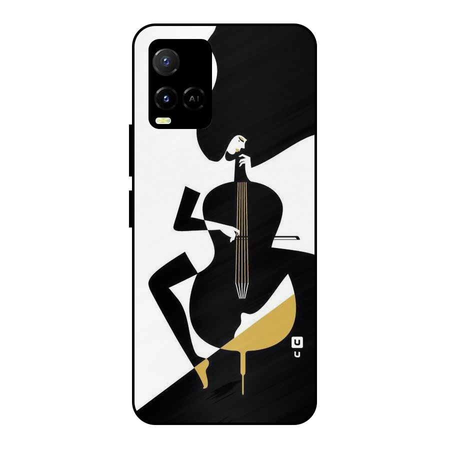 Guitar Women Metal Back Case for Vivo Y21T