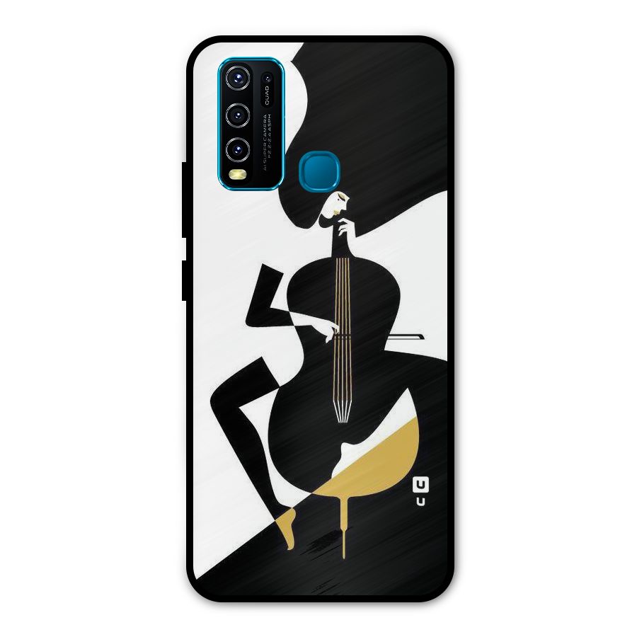 Guitar Women Metal Back Case for Vivo Y30