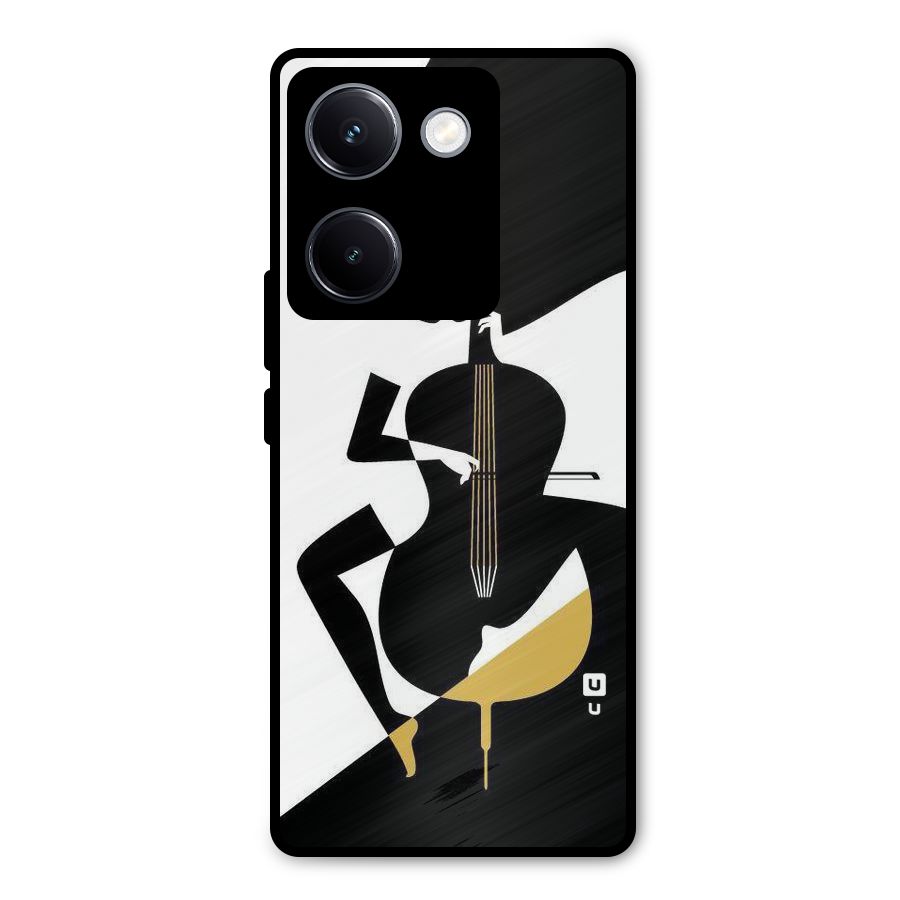 Guitar Women Metal Back Case for Vivo Y300 Plus
