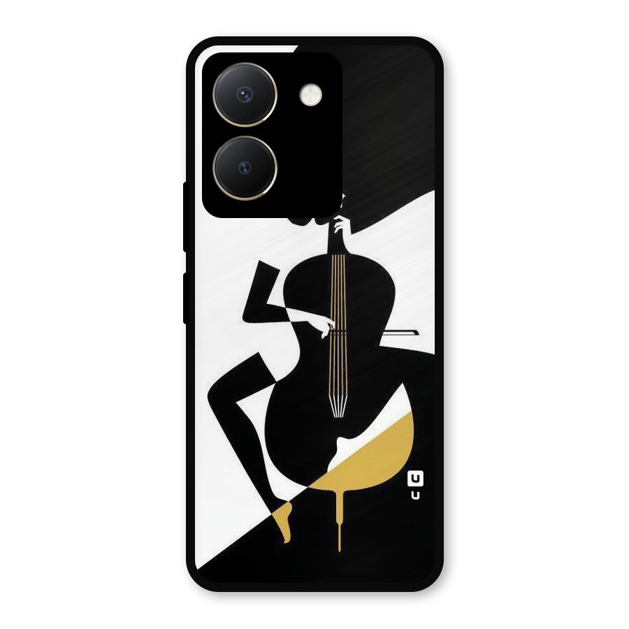 Guitar Women Metal Back Case for Vivo Y36