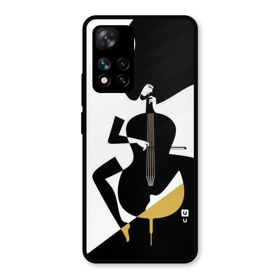 Guitar Women Metal Back Case for Xiaomi 11i 5G