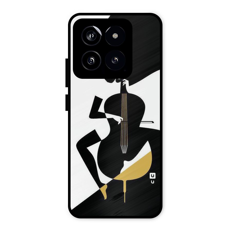 Guitar Women Metal Back Case for Xiaomi 14