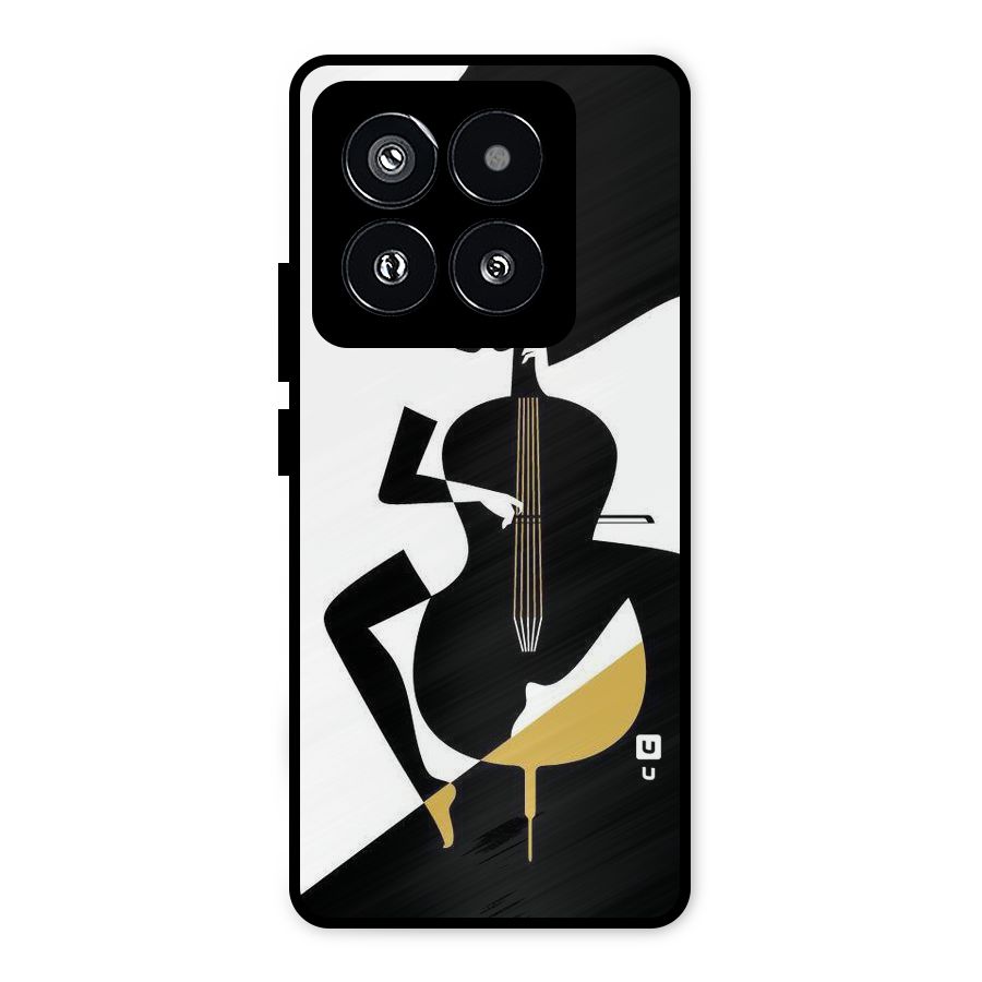 Guitar Women Metal Back Case for Xiaomi 14 Pro