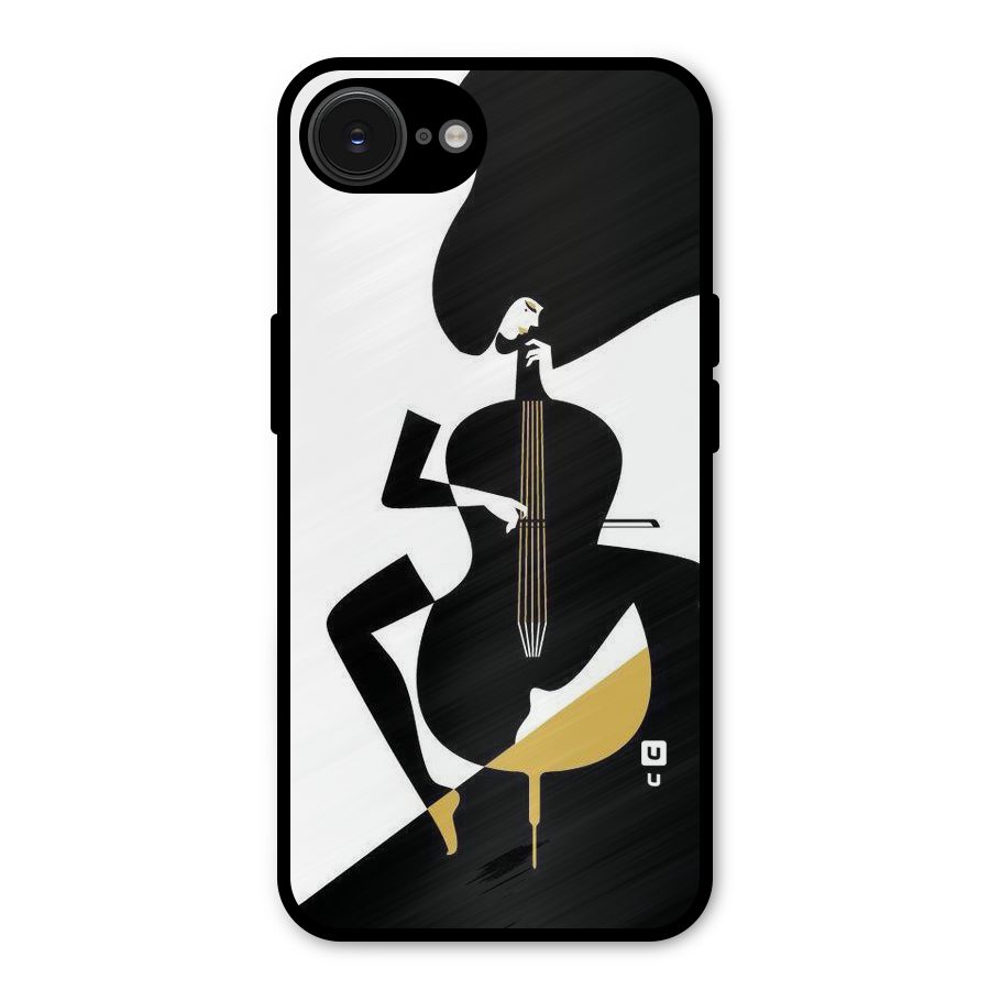 Guitar Women Metal Back Case for iPhone 16e