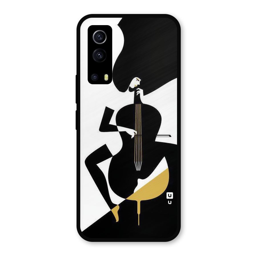 Guitar Women Metal Back Case for iQOO Z3