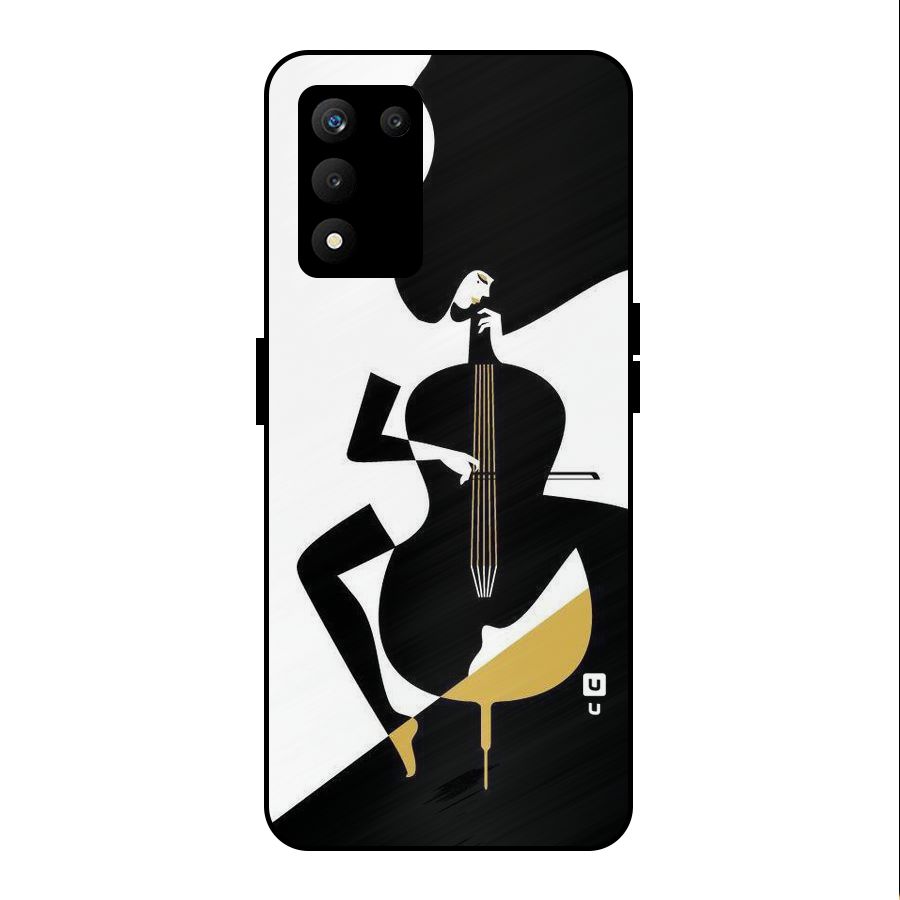 Guitar Women Metal Back Case for realme 9 5G SE