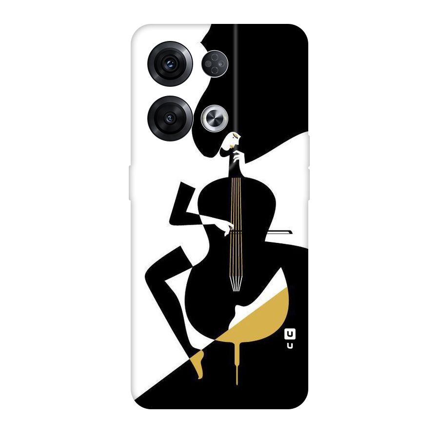 Guitar Women Original Polycarbonate Back Case for Oppo Reno8 Pro 5G